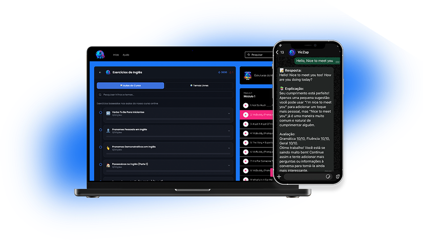 App FluentsLab no notebook e celular
